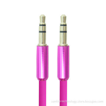 Aux Cable with 3.5 Jack to Jack, Slim Metal Shell Design for Convenience Carry and Use